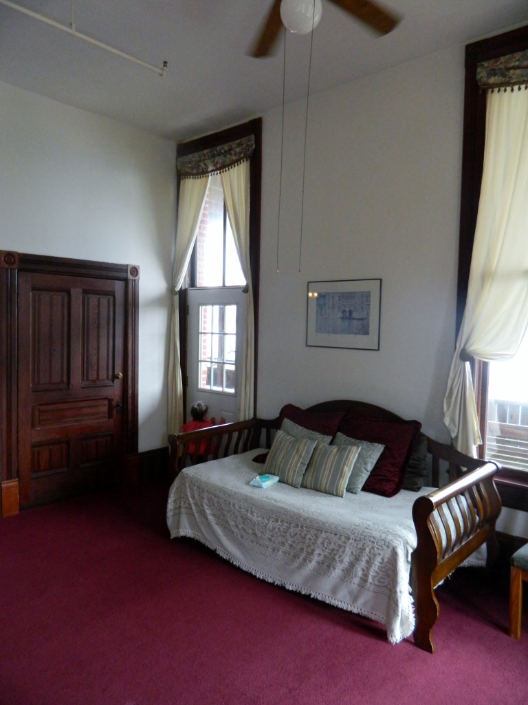 This is just a small part of the suite we stayed in. Notice the vaulted ceilings and beautiful furniture. You definitely aren't getting the perks of a modern hotel here, but that can be a good thing in my book.