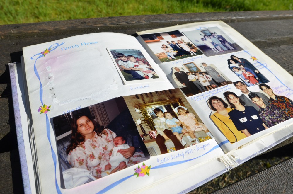 My wonderful mother, who looks pretty annoyed about having a screaming baby in her lap in the lower left, put together this amazing baby book for me to chronicle my growing up years. We started one for our daughter, but this blog has pretty much replaced it.