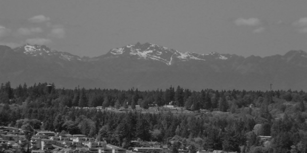 Used a red filter to try and get a bit of definition on the Olympic Mountains floating above Gig Harbor.