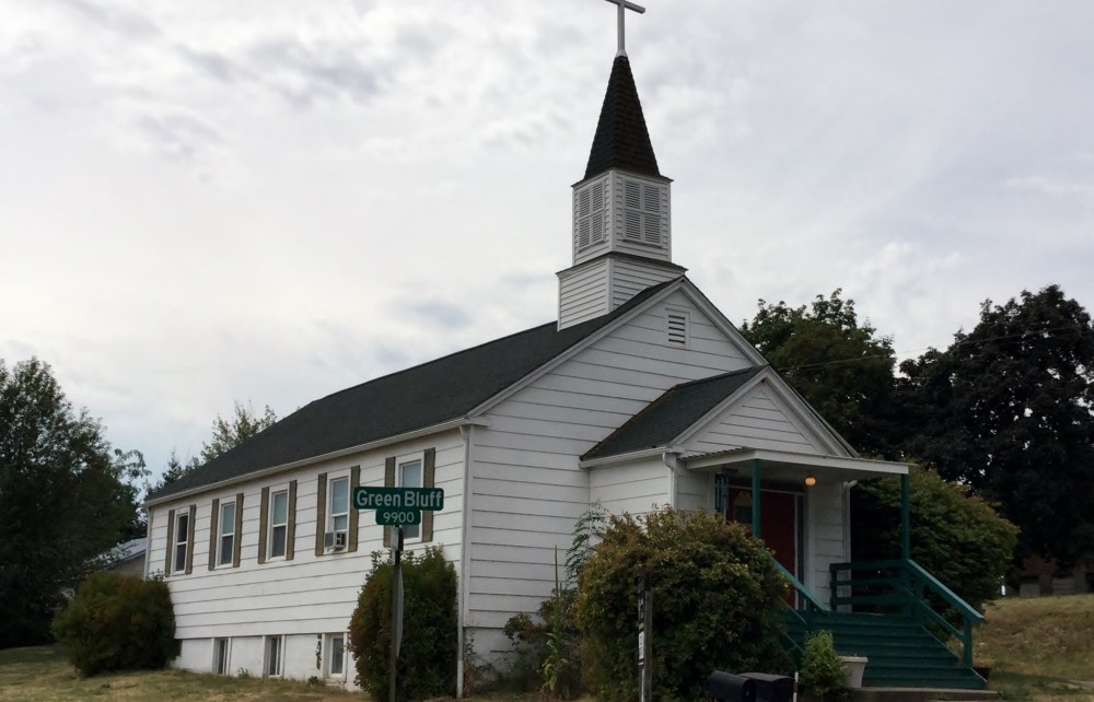 The Green Bluff church.