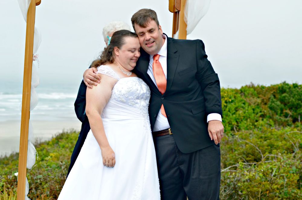 The reason for our visit! Geoff and Maria are married.