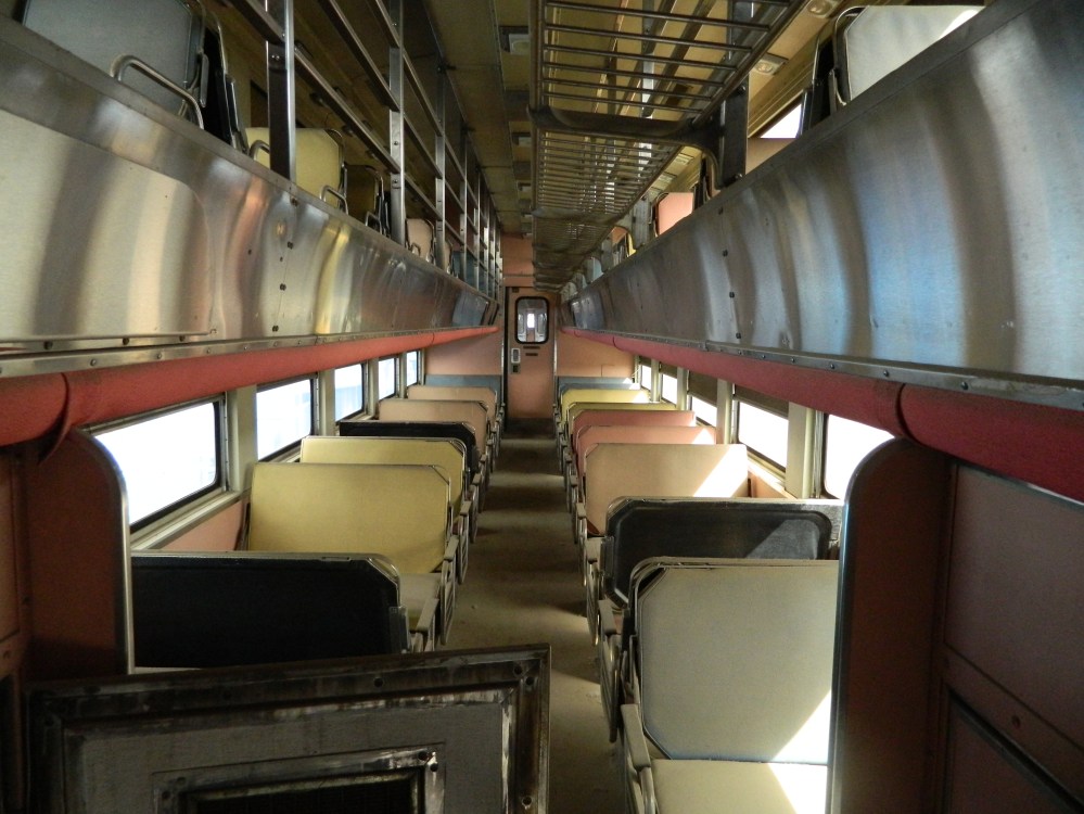 The interior of an abandoned train car in Pasco.