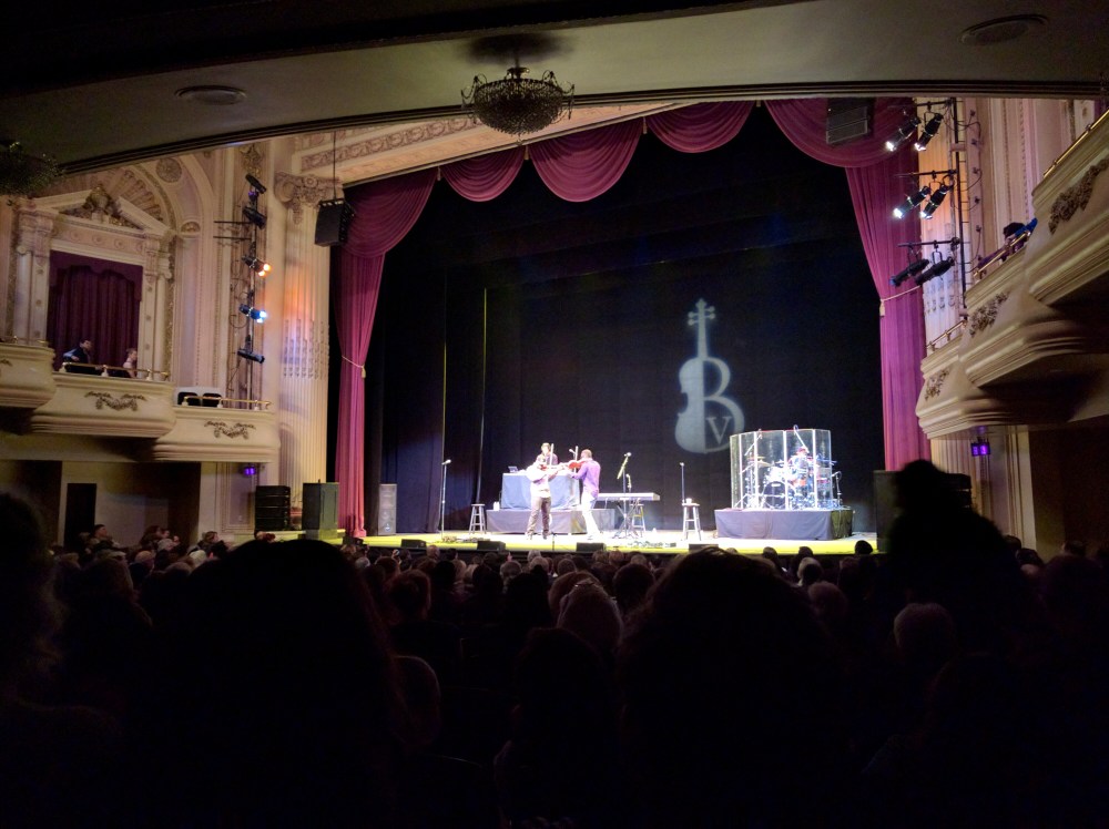 Black Violin opens its concert in Tacoma on Feb. 25. The show was sold out.