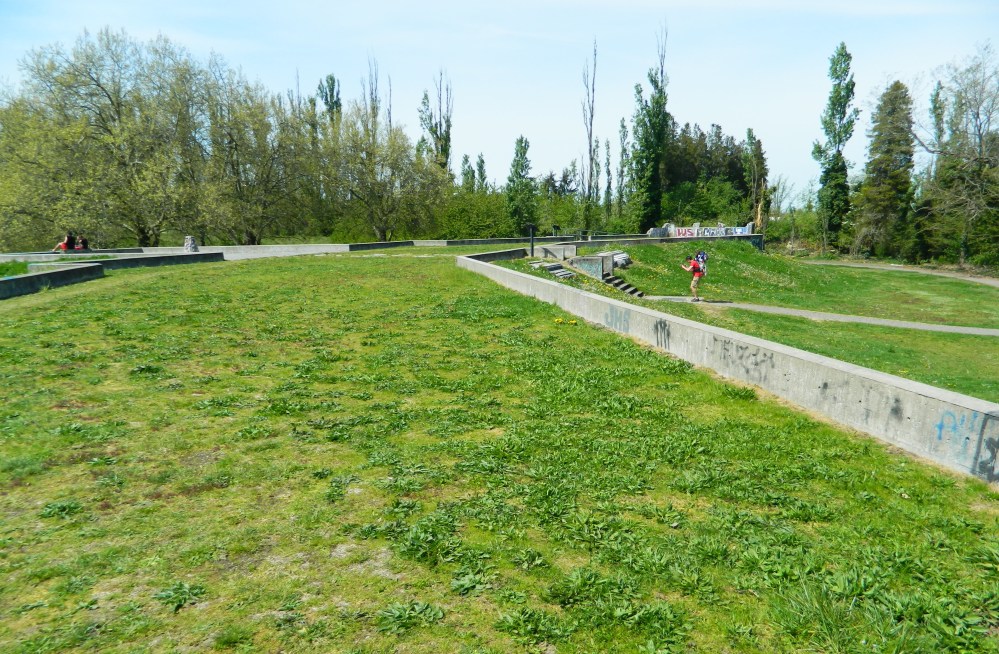 After years of decay, the city, county and state paid to demolish the falling down structure and build this monument out of the Hill Ward Dormitory.