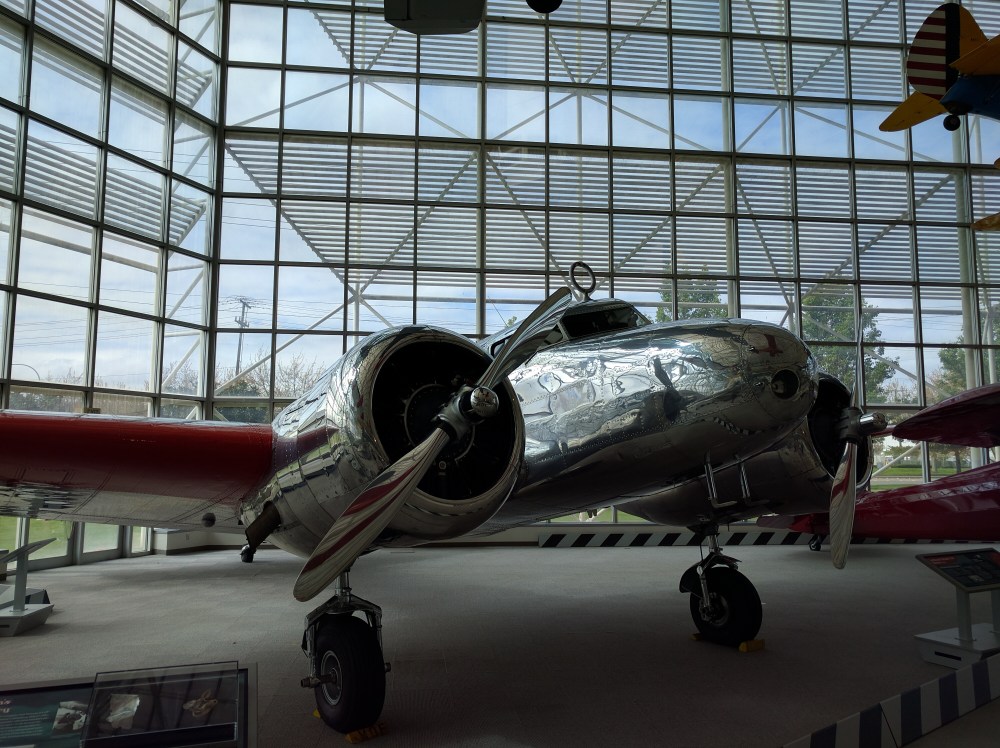 This is the type of plane that Amelia Earhart was flying when she went missing on her flight around the world.