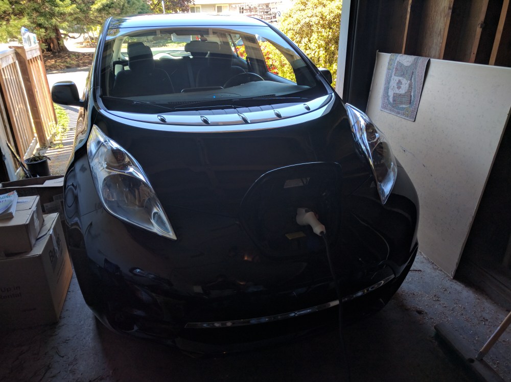 Pop the charging hood, attach the cable and plug it into the wall. Easy peasy pumpkin squeasy. 