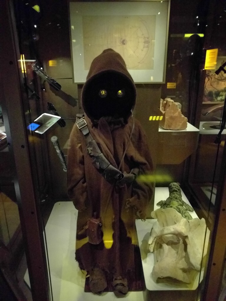 The Science Fiction exhibit featured cool Star Wars memorabilia. 